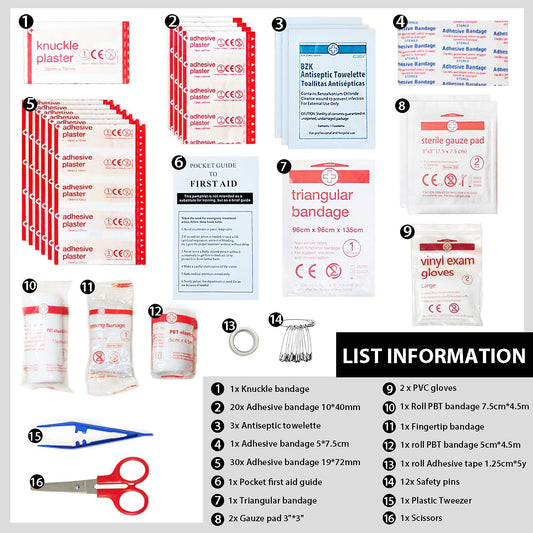 Mini First Aid Kits,Small Waterproof Emergency Medical Survival Kit for Camping,Hiking,Travel,Backpacking,Vehicle,Outdoors & Sports(78 Pieces)