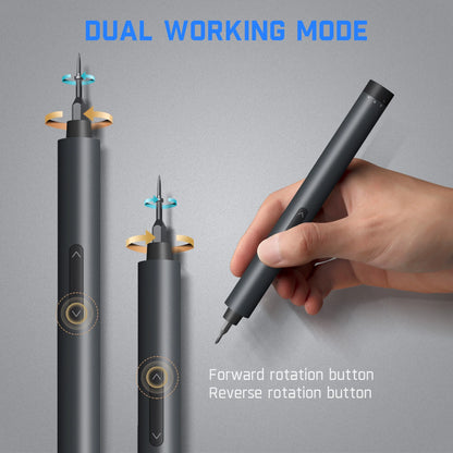 E1 Pro 3.7V (Not Led) Cordless Electric Screwdriver Kit, 3 N.M Torque with 24 Magnetic Bits, Quick-Charge Battery & Magnetic Holder - Ideal for Electronics Repair (Phones, Laptops, Watches)