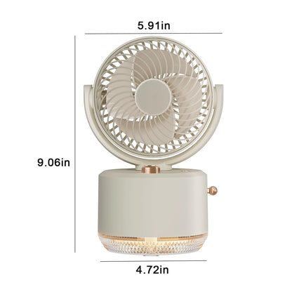 Portable Outdoor Misting Fan, Cool Misting Fan Portable with Mister, Battery Powered with 3 Fan Speeds & 3 Mist Settings for Camping, Tailgating, and Beach