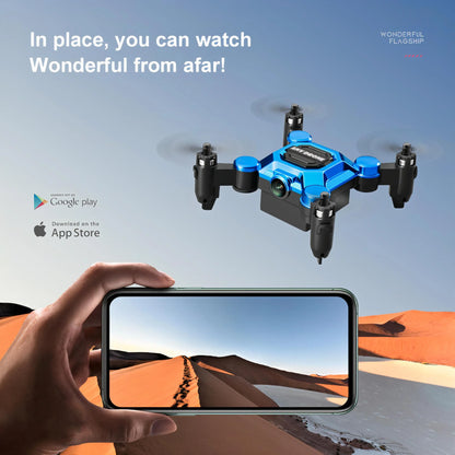 4K Foldable Drone for Kids, Mini Drone with Camera, Portable RC Quadcopter with Altitude Hold 3D Flips and Headless Mode Easy to Fly