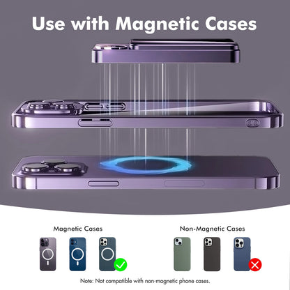 Wireless Power Bank, 10000Mah Super Capacity, with LED Power Display, 2 in 1 Portable Magnetic Power Bank, Compatible with Multi Device with Cable, Purple