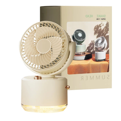 Portable Outdoor Misting Fan, Cool Misting Fan Portable with Mister, Battery Powered with 3 Fan Speeds & 3 Mist Settings for Camping, Tailgating, and Beach