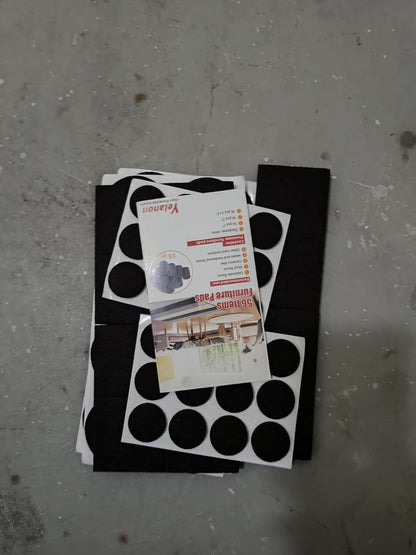 Felt Furniture Pads -56 Pcs(1+2)” Premium Felt Pads for Chair Legs Furniture, Floor Protectors for Hardwood Floors,Brown