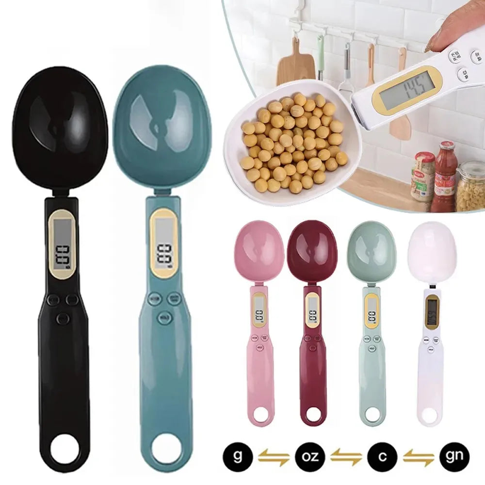 500G/0.1G Portable LCD Digital Kitchen Scale Measuring Spoon Gram Electronic Spoon Weight Volumn Food Scale New High Quality