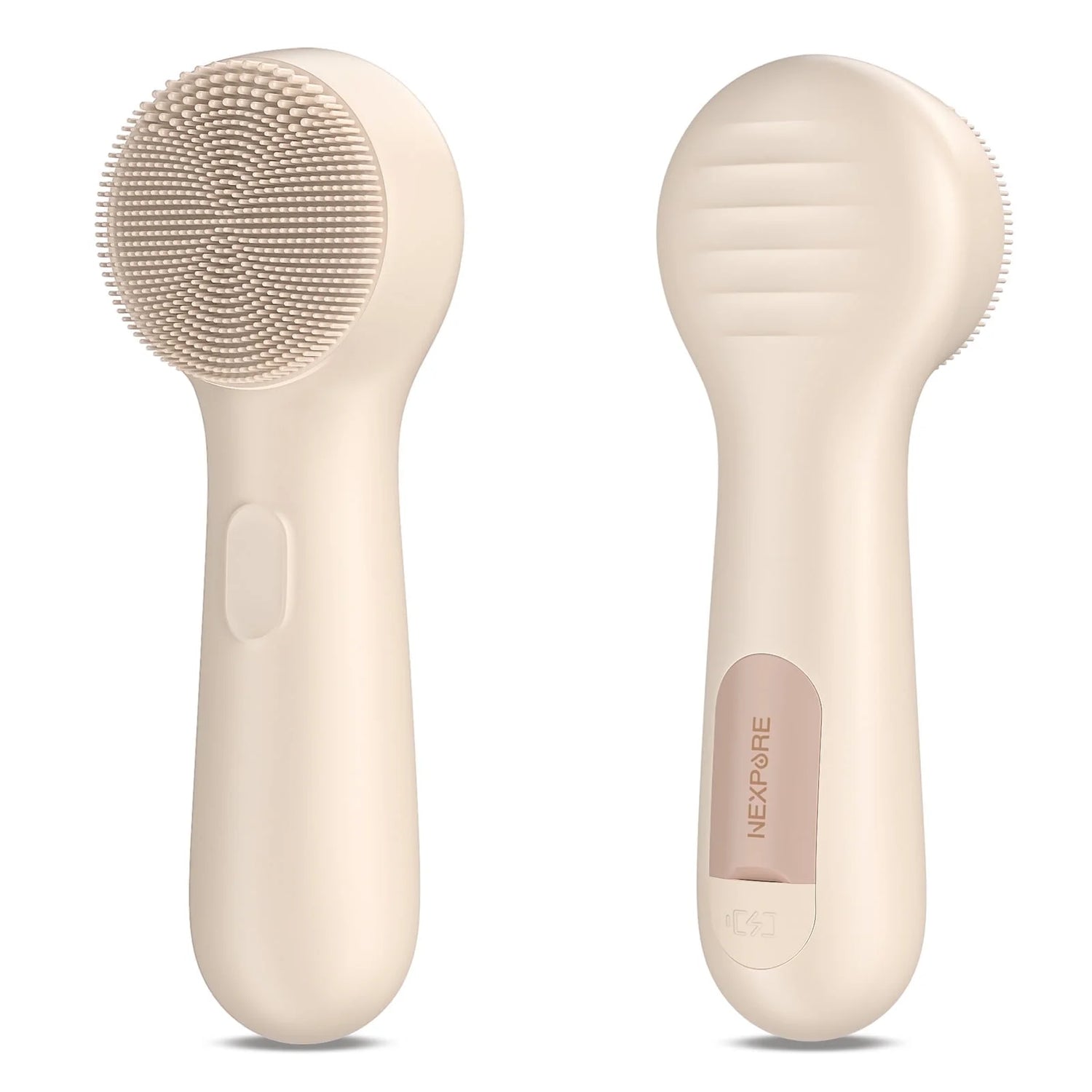 Facial Cleansing Brush,Ipx7 Waterproof Sonic Face Brush for All Skin Types,Electric Silicone Face Scrubber for Deep Cleansing and Exfoliation