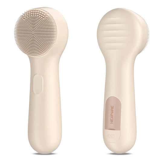 Facial Cleansing Brush,Ipx7 Waterproof Sonic Face Brush for All Skin Types,Electric Silicone Face Scrubber for Deep Cleansing and Exfoliation