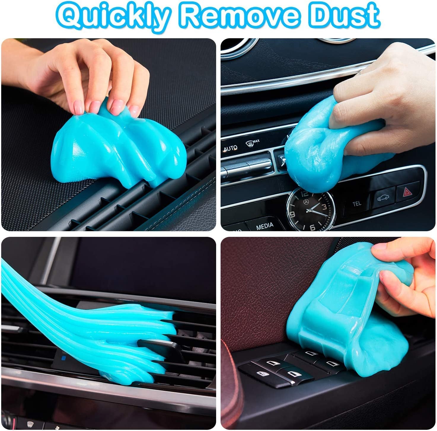 Car Cleaning Gel Car Clean Putty, Universal Car Interior Cleaner Slime, Perfect Cleaning Kit Supplies, Auto Detailing Tools Accessories, Dust Remover Gifts for Men Women