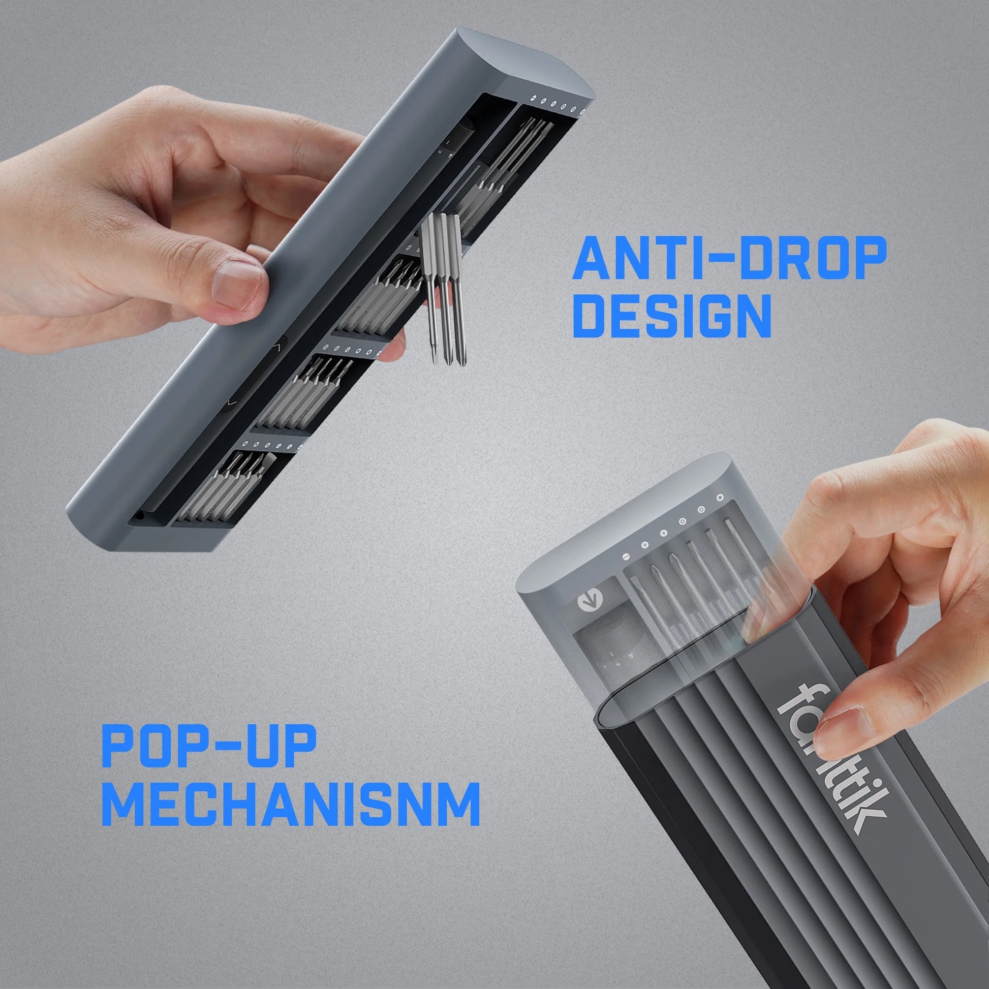 E1 Pro 3.7V (Not Led) Cordless Electric Screwdriver Kit, 3 N.M Torque with 24 Magnetic Bits, Quick-Charge Battery & Magnetic Holder - Ideal for Electronics Repair (Phones, Laptops, Watches)