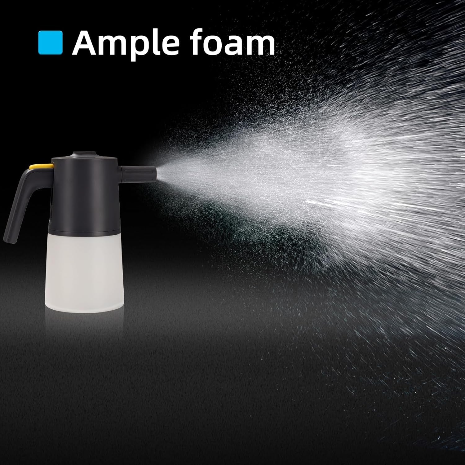 Foam Sprayer Car Wash, Electric Car Foam Sprayer with USB, Electric Pressure Car Foam Sprayer for Washing,Car Wash Foam Sprayer Suitable for Home, Garden and Car Beauty and Cleaning（1 Liters）