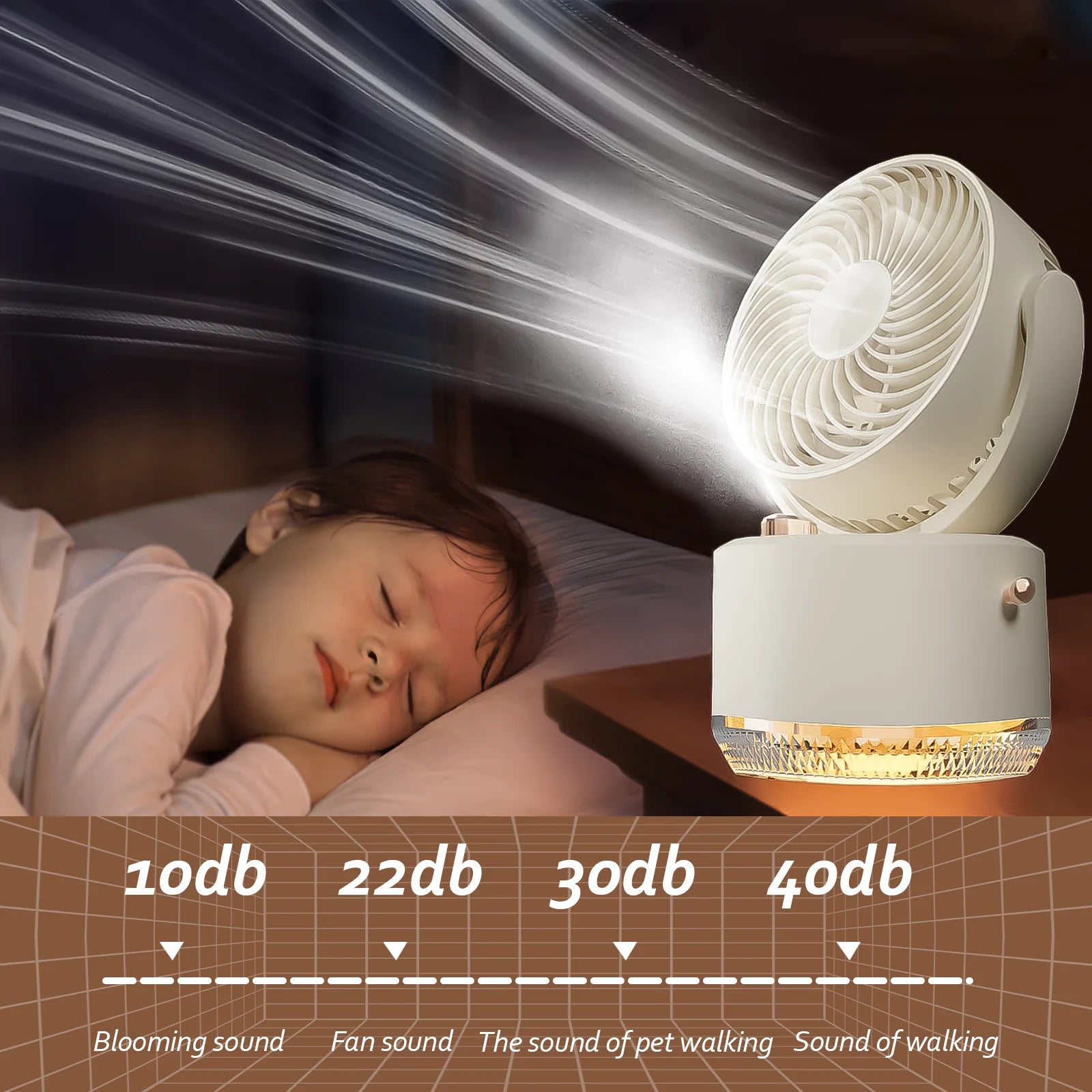 Portable Outdoor Misting Fan, Cool Misting Fan Portable with Mister, Battery Powered with 3 Fan Speeds & 3 Mist Settings for Camping, Tailgating, and Beach