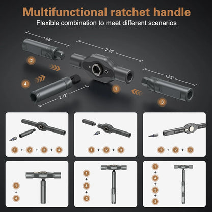 24 in 1 Magnetic Ratchet Screwdriver Set Tool Precision Screwdriver Kit
